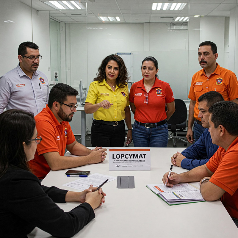 Imagen representando la LOPCYMAT y seguridad laboral